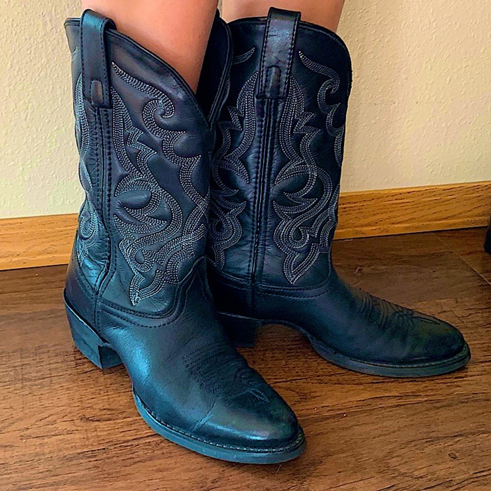 Black Laredo Cowgirl Boots 7.5